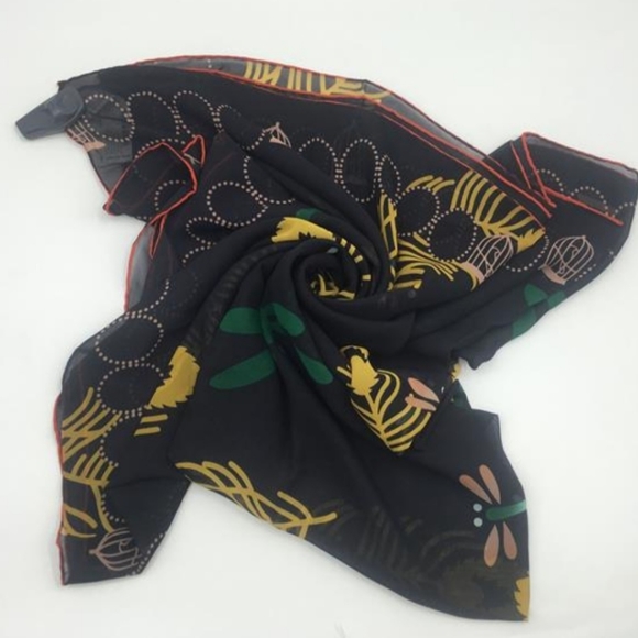 LARGE FASHION 100% Polyester Chiffon SCARF/ WRAP.. - Picture 2 of 5